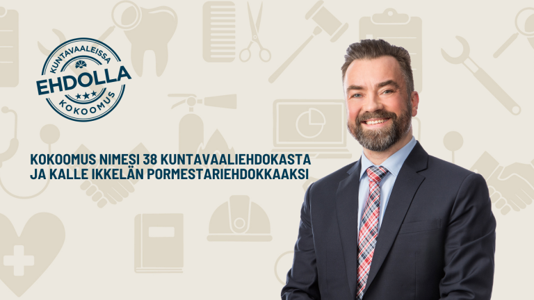 Kokoomus nimesi 38 kuntavaaliehdokasta ja Kalle Ikkelän pormestariehdokkaaksi Tuusulassa